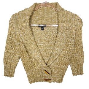 BeBe Shawl Thick Knit Crop Sweater Cardigan Jacket Shrug Bolero